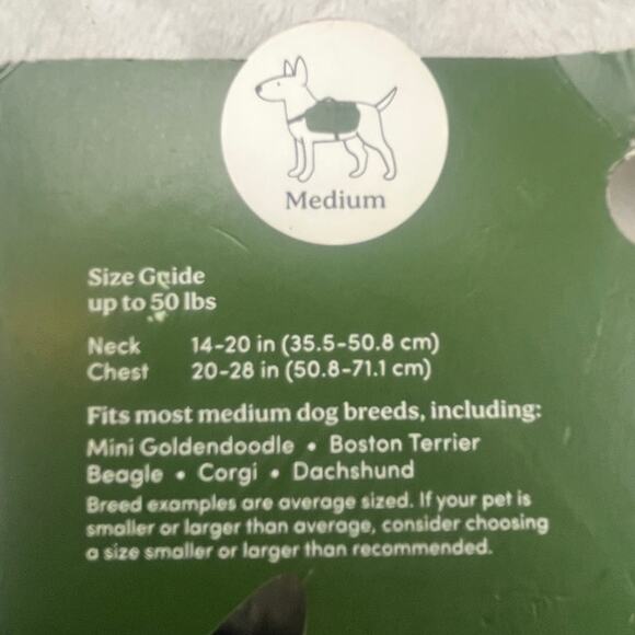 The Cuddle Collab Dog Harness Backpack Dark Navy Blue M ≤ 50lbs Zip Pouches - Picture 3 of 3